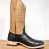 Miss Macie Bean Womens Honey Top Hand Ostrich Black FQ Fashion Boots 7 M