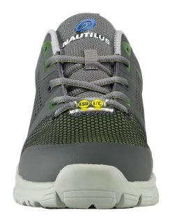Nautilus Mens Grey/Green Mesh Alloy Toe 1310 Zephyr ESD Work Shoes -Fashion Footwear Shop N1311 5