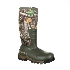 Rocky Boots Rocky Mens Realtree Edge Rubber 1200G WP Sport Hunting Boots