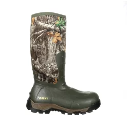 Rocky Boots Rocky Mens Realtree Edge Rubber 1200G WP Sport Hunting Boots -Fashion Footwear Shop RKS0382 profile