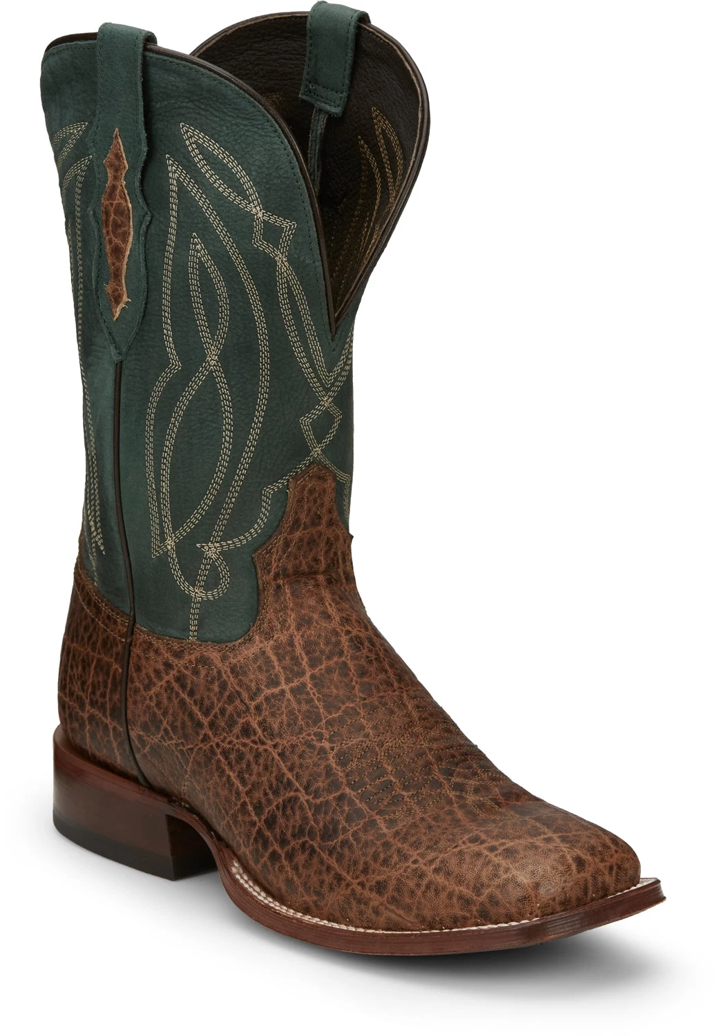 Tony Lama 11in 1911 Croc Mens Walnut/Green Tapadera Leather Cowboy Boots 1 Tony Lama 11in 1911 Croc Mens Walnut/Green Tapadera Leather Cowboy Boots