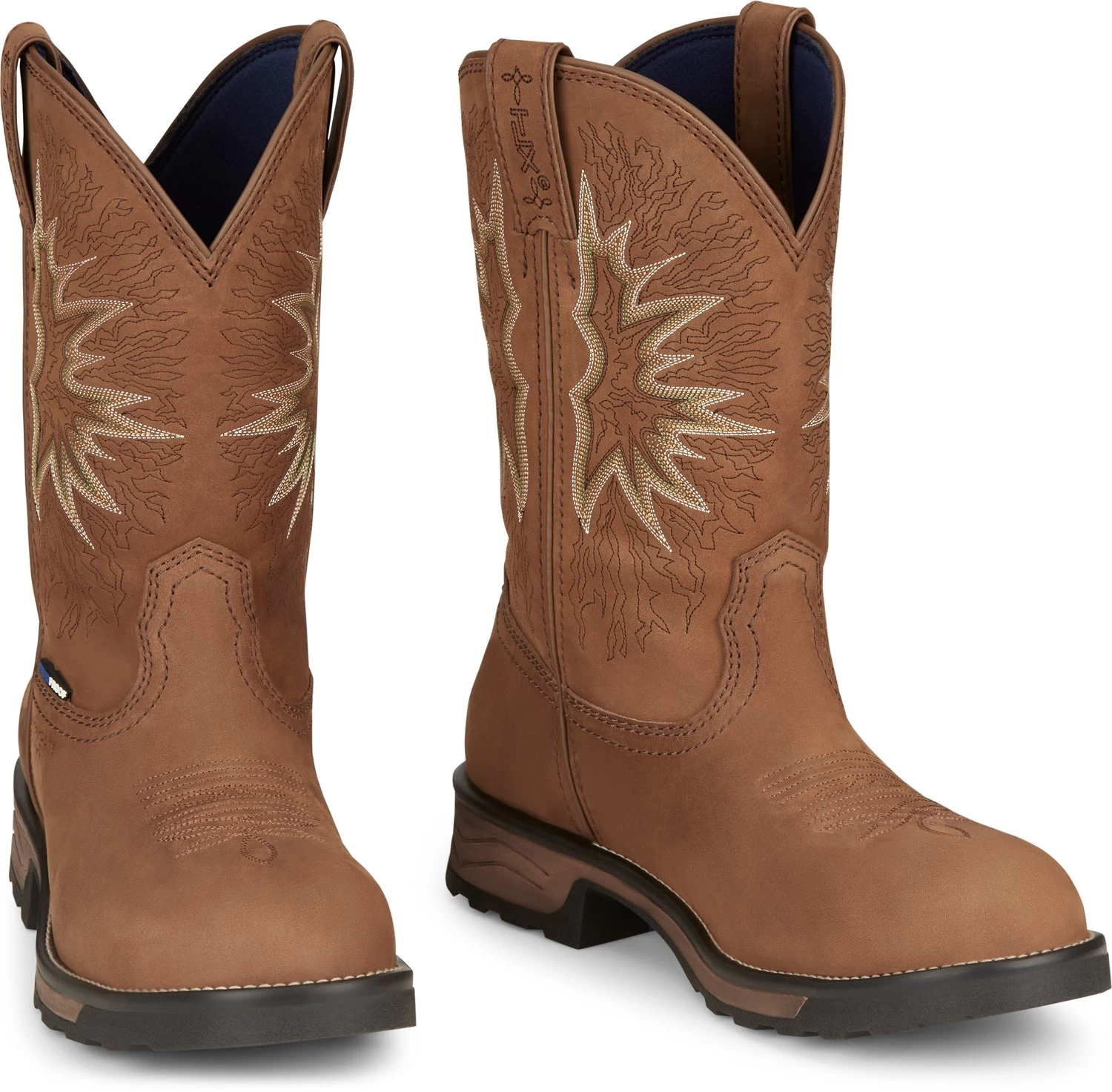 Tony Lama 11in CT WP Mens Saddle Boom Leather Cowboy Boots 1 Tony Lama 11in CT WP Mens Saddle Boom Leather Cowboy Boots