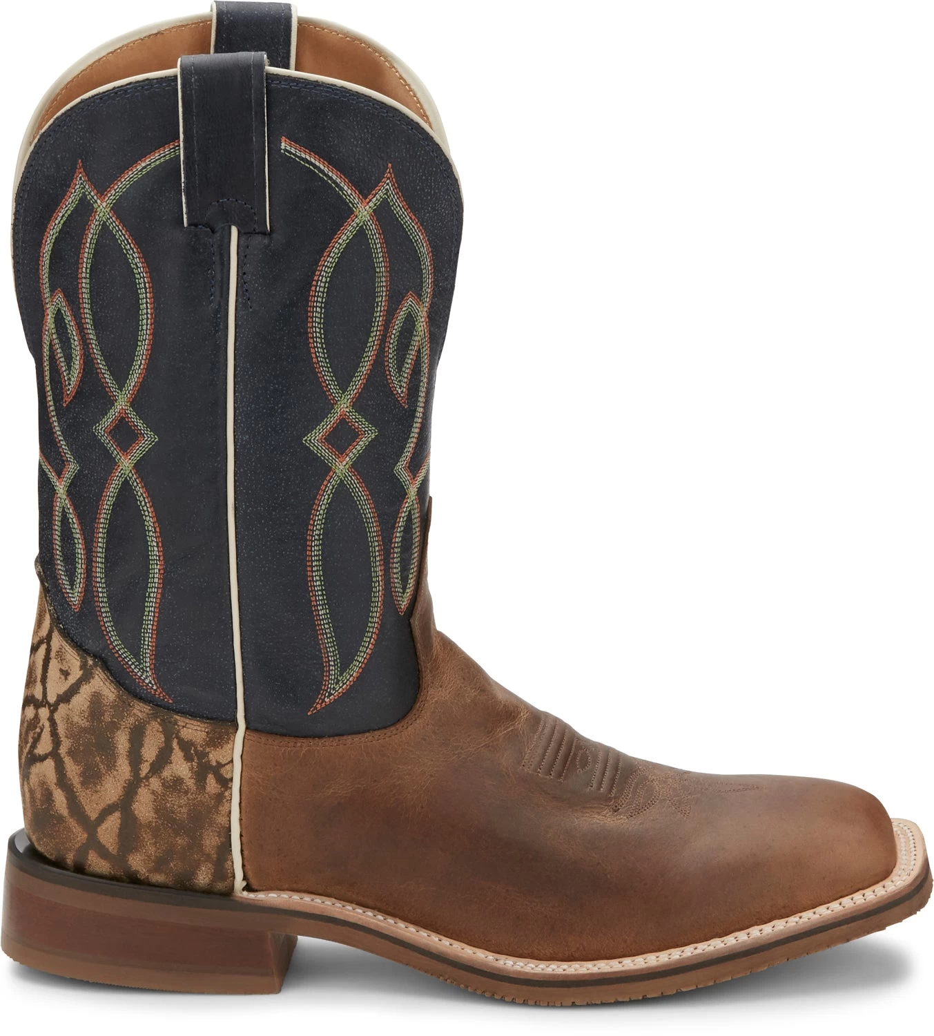 Tony Lama 11in Americana Mens Gold Brown Landgrab Leather Cowboy Boots 2 Tony Lama 11in Americana Mens Gold Brown Landgrab Leather Cowboy Boots - Image 2