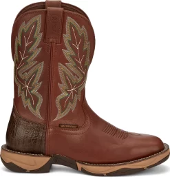 Tony Lama 11in Water Buffalo Mens Russet Burgess Leather Cowboy Boots -Fashion Footwear Shop TNL 004 RR3372