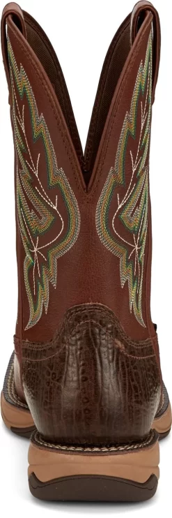 Tony Lama 11in Water Buffalo Mens Russet Burgess Leather Cowboy Boots -Fashion Footwear Shop TNL 006 RR3372