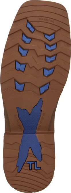 Tony Lama 11in Mens Red/Brown Energy Comp Toe Leather Work Boots -Fashion Footwear Shop TNL 007 TW3400