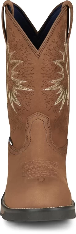 Tony Lama 11in CT WP Mens Saddle Boom Leather Cowboy Boots 11 Tony Lama 11in CT WP Mens Saddle Boom Leather Cowboy Boots -Fashion Footwear Shop TNL 008 TW3413