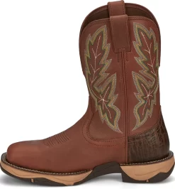 Tony Lama 11in Water Buffalo ST Mens Russet Burgess Leather Cowboy Boots -Fashion Footwear Shop TNL 009 RR3371