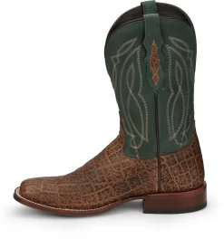 Tony Lama 11in 1911 Croc Mens Walnut/Green Tapadera Leather Cowboy Boots 15 Tony Lama 11in 1911 Croc Mens Walnut/Green Tapadera Leather Cowboy Boots -Fashion Footwear Shop TNL 009 TL3017