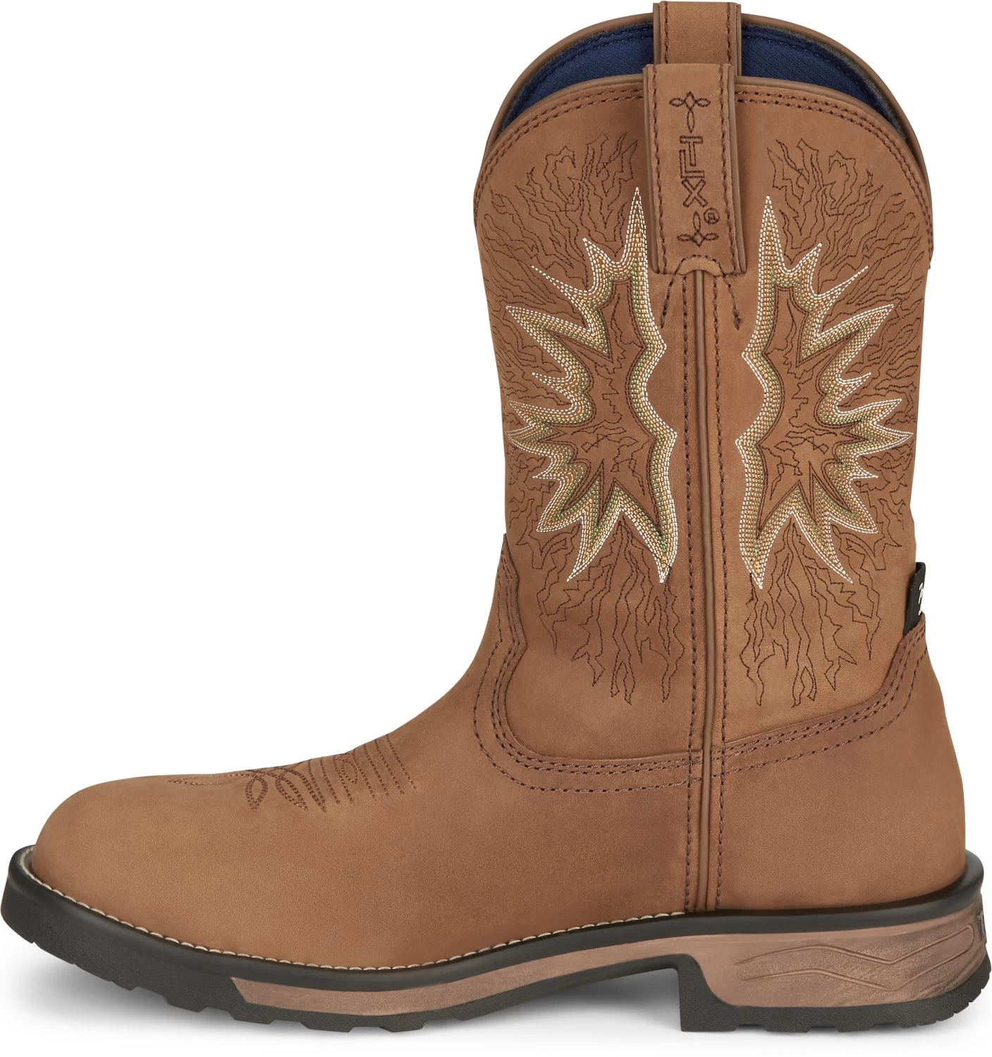 Tony Lama 11in CT WP Mens Saddle Boom Leather Cowboy Boots 6 Tony Lama 11in CT WP Mens Saddle Boom Leather Cowboy Boots - Image 6