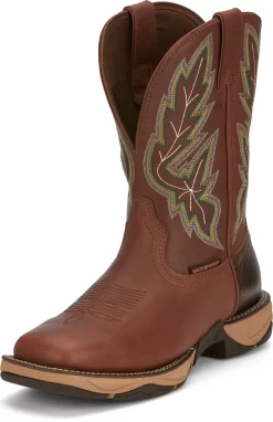 Tony Lama 11in Water Buffalo Mens Russet Burgess Leather Cowboy Boots -Fashion Footwear Shop TNL 023 RR3372