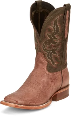 Tony Lama 11in Goat Mens Olive Cadiz Leather Cowboy Boots -Fashion Footwear Shop TNL 023 SA6104