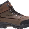 Wolverine Mens Brown/Black Leather Spencer WP Mid Hiking Boots