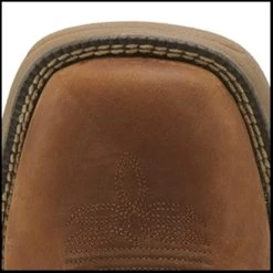 Justin 11in WP EH Mens Rustic Tan Stampede Rush Leather Work Boots -Fashion Footwear Shop WK4330 T